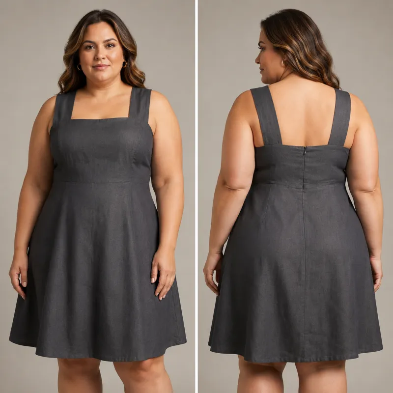 Vestido Feminino de Alças Largas