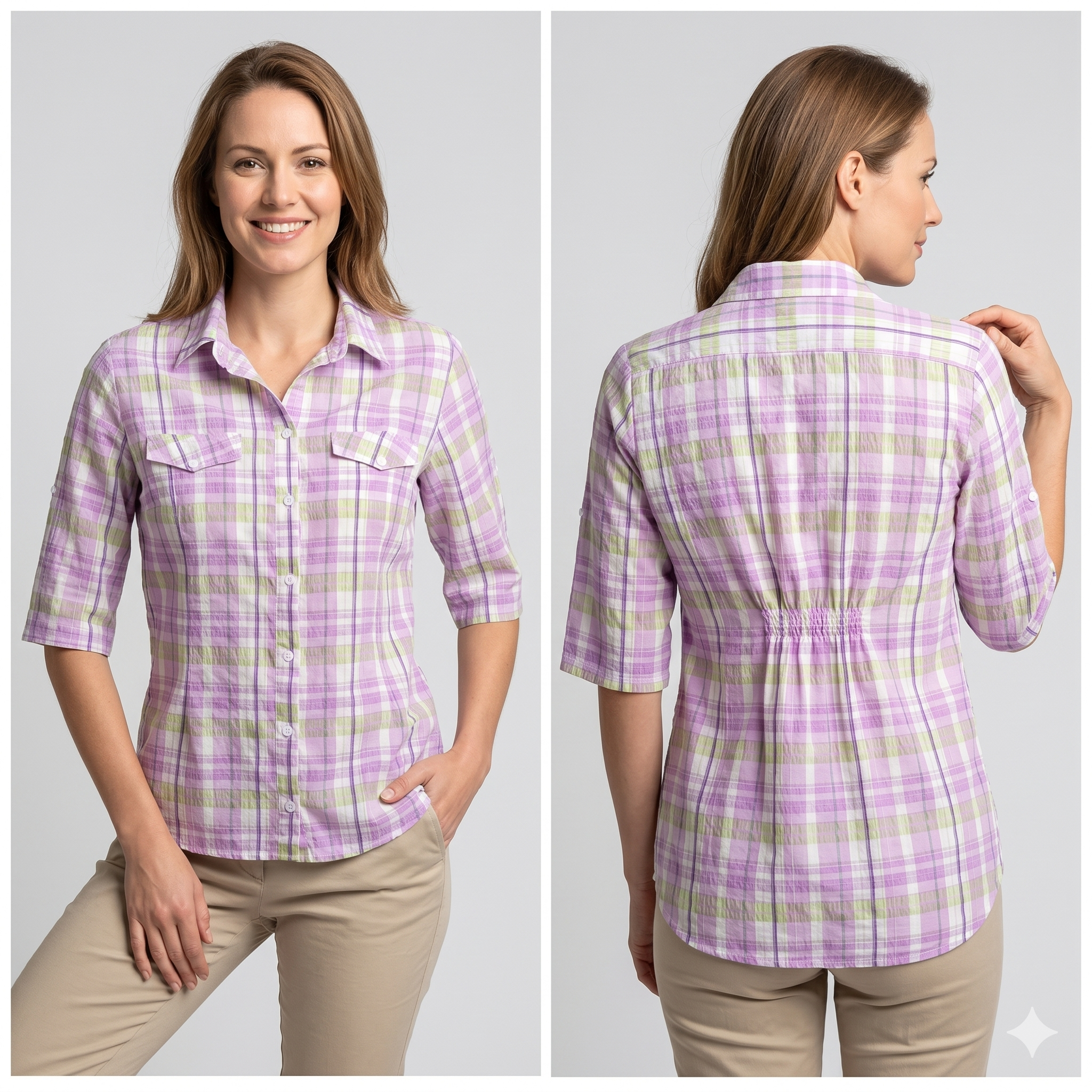 Camisa Feminina de Botão
